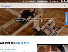 Tablet Screenshot of libbypilates.com